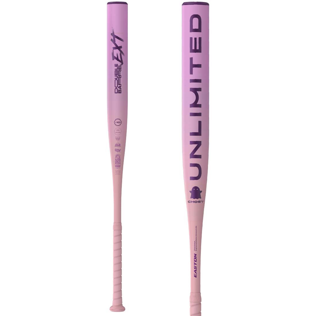 2026 Easton Ghost Unlimited Fastpitch Softball Bat on a white background
