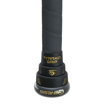 LS removable pyramid grip taper and handle close up for comfort and control