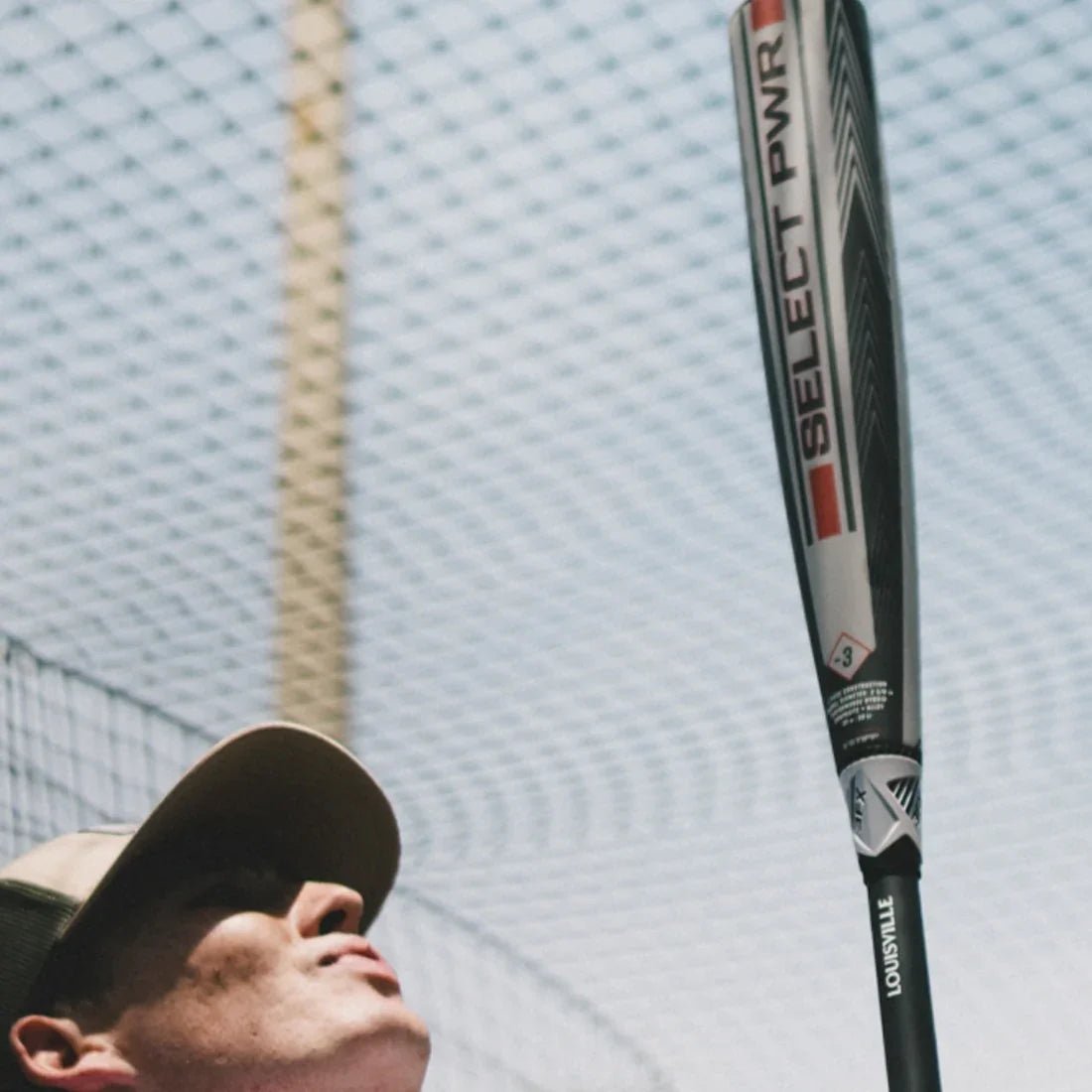 A Baseball Player Staring at the new 2026 Louisville Slugger Select PWR from headbanger sports