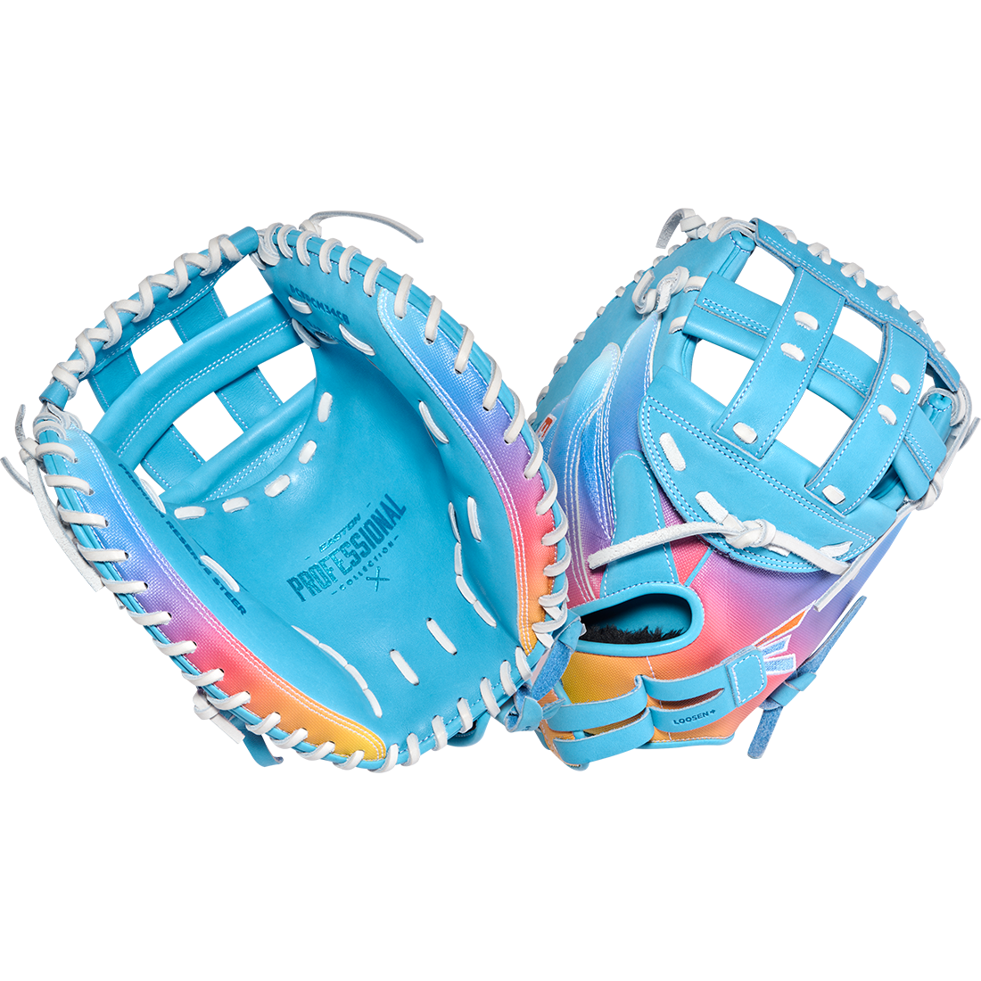 Easton Professional Collection Color Splash 3.0 34” Fastpitch Catcher’s Mitt: PCFPCM34CB