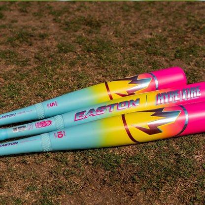 2026 Easton Hype Fire USSSA 2 3/4" Baseball Bat laying on the ground