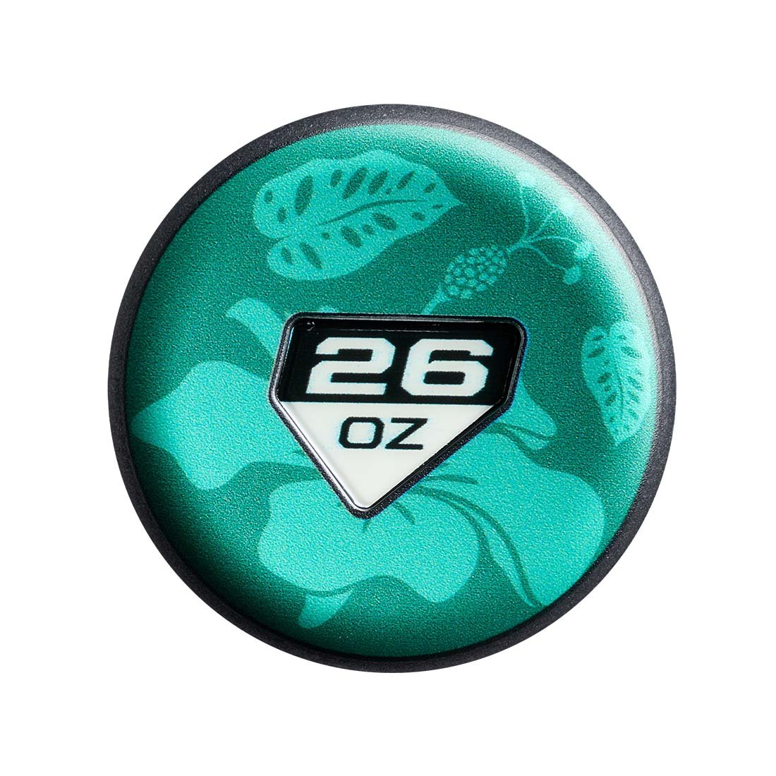 DeMarini Island Kings 2027 slowpitch bat tropical knob design on a 26 oz bat