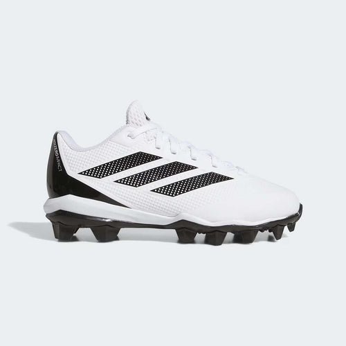 White adidas Adizero Impact 2.0 Kids Molded Cleats
