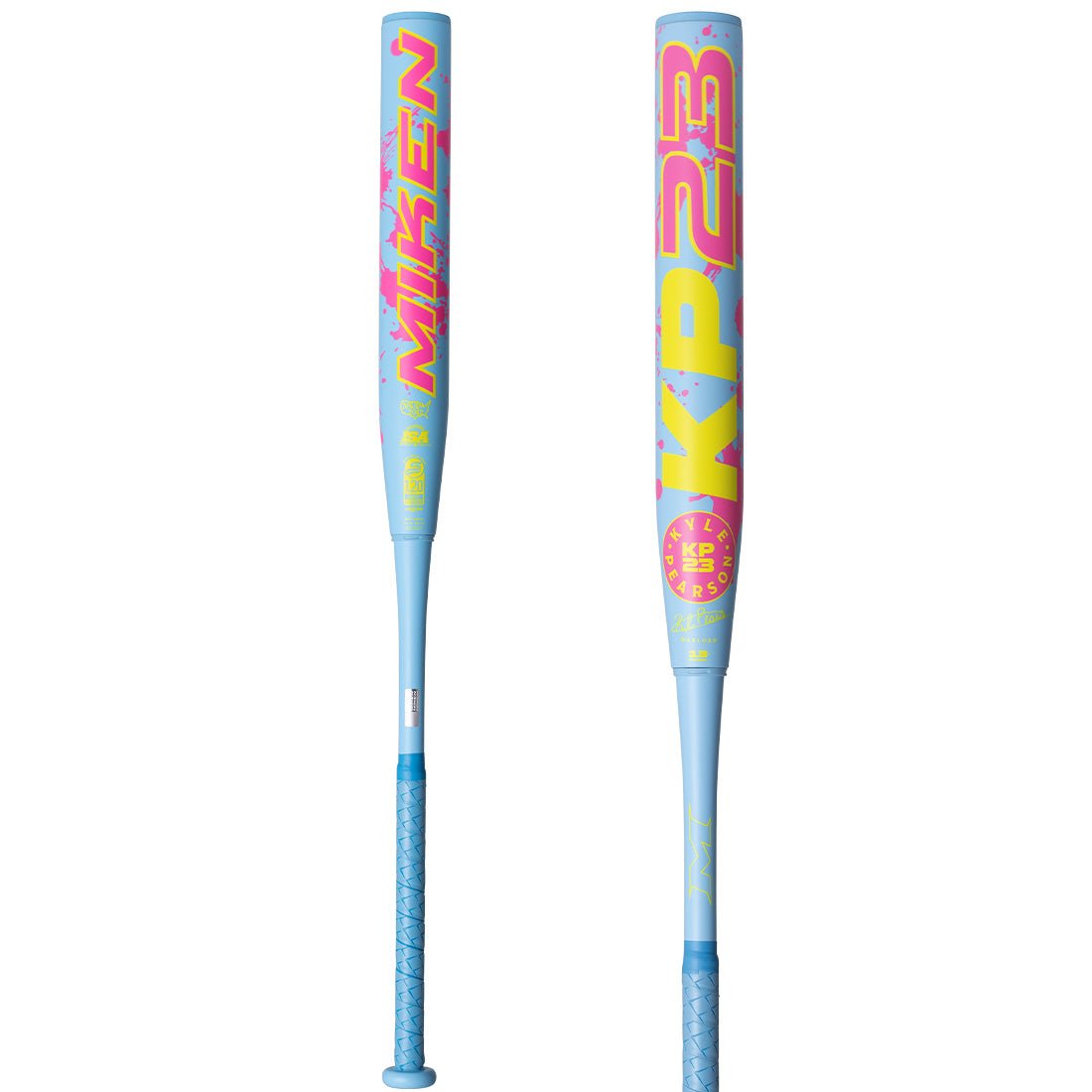 miken neon kp23 maxload usssa two piece slowpitch softball bat 13 inch barrel