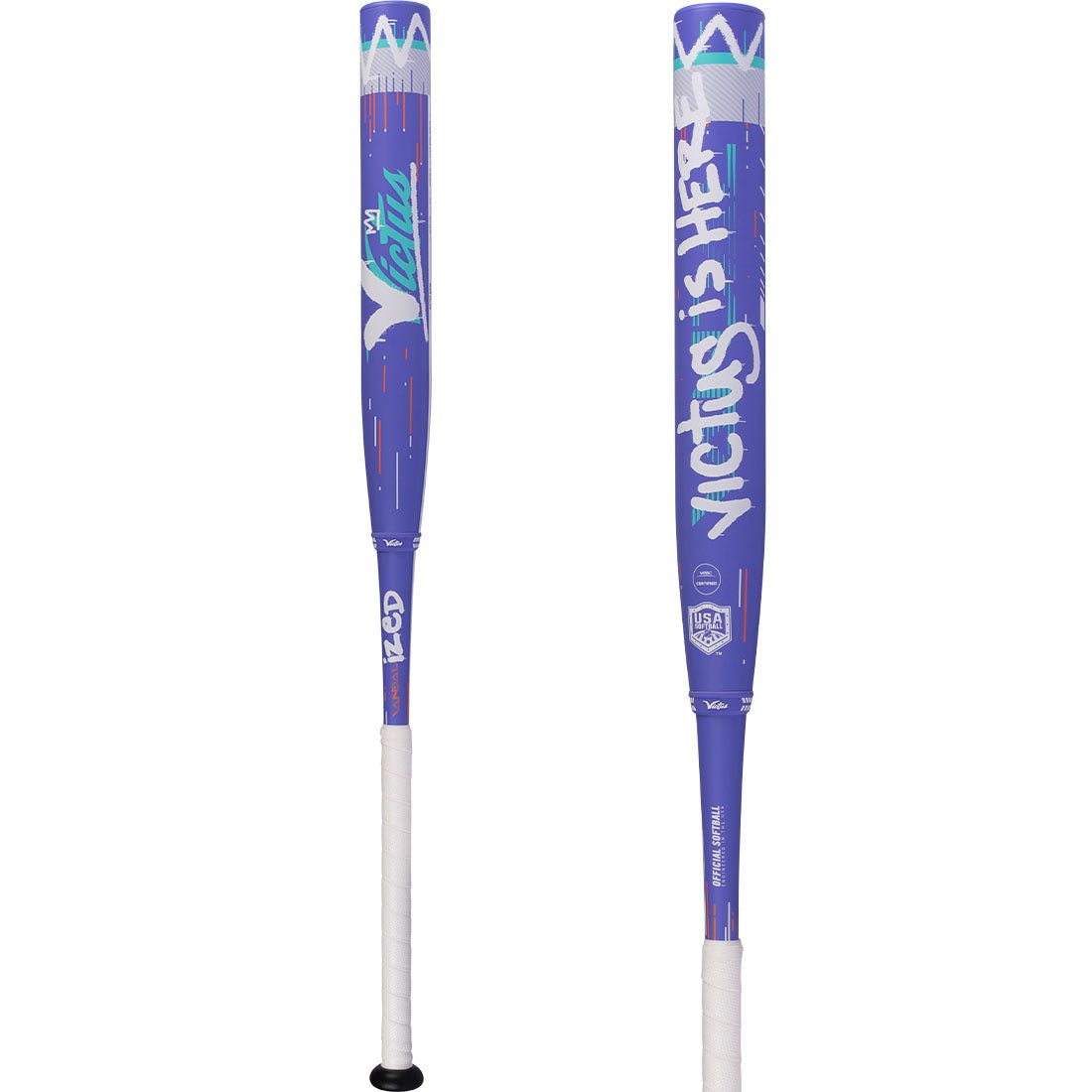 Victus Vandalized Purple 2PC End Loaded 12.5" USA Slowpitch Softball Bat (VSPVA2BA)